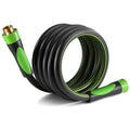 WORKPRO 5/8 in X 10 FT Garden Hose, Heavy Duty, Flexible, Lightweight Water Hose with Bi-Material 360° Rotation Handle, 3/4" GHT Solid Brass