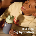 Hydro Flask Kids Water Bottle for School - Stainless Steel and Insulated with Straw Cap - 12 Oz in Anemone Purple ANEMONE 12 Ounces 12 Oz