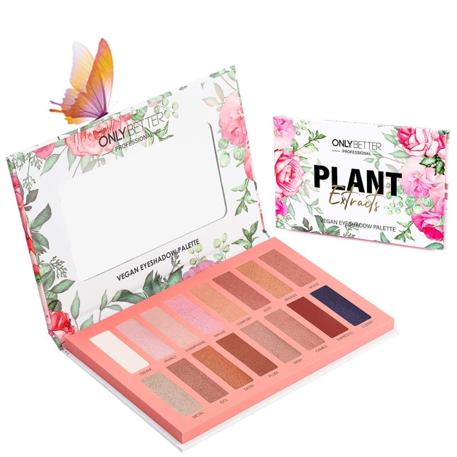 Vegan Nude Eyeshadow Palette - 16 Shades Organic, High Pigment, Long Lasting Shi
