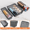 SpaceHacks 25 PCS Plastic Drawer Organizer Set, 4-Size Versatile Organizer Tool Trays & storage Bins for Makeup, Jewelry, and Gadgets in Bathroom,
