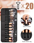 OCHEAL Makeup Brush Holder,Makeup Brush Organizer,Travel Makeup Brushes Bag Cosmetic Bags Pouch for Women Cosmetic Brushes Makeup Artist -Brushes