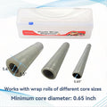 Plastic Wrap Dispenser with Cutter -Cling Wrap Dispenser with Slide Cutter for Food Film, Tin Foil, Aluminum Foil, Baking Paper (Plastic Wrap