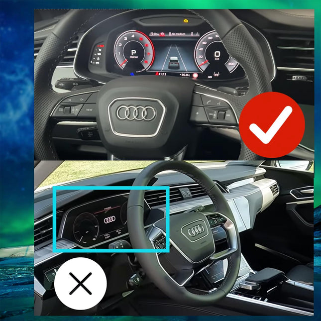 3Pcs 2024 2025 2023-2020 Audi Q7 / Q8 10.1-Inch Screen Protector Navigation a Smaller 8.6-Incher Located Below,Dashbord 