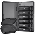 PULIV Pill Organizer with Large Capacity, Dual Protection Pill Box 7 Day, Arthritis Friendly Pill Case Easy to Open, Weekly Medicine Organizer for