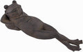 Bellaa 25686 Napping Frog Statue Relax Resting Meditating Zen Garden Buddha Sculpture Yoga Contented Talisman Gift Feng Shui Vastu Figurine 12 Inch