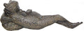 Bellaa 25686 Napping Frog Statue Relax Resting Meditating Zen Garden Buddha Sculpture Yoga Contented Talisman Gift Feng Shui Vastu Figurine 12 Inch