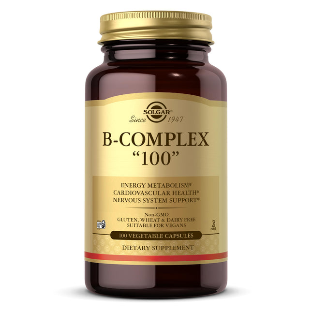 Solgar Bcomplex "100" Vegetable Capsules Heart Health Nervous System Support Sup