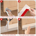 MYFAMIREA Door Weather Stripping 2IN (W) x 20FT (L) Door Draft Stopper Seal Tape Silicone Seal Strip Self Adhesive Shower Sweep Insulation Tape