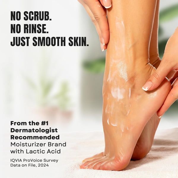 Amlactin Foot Repair Cream - 3 Oz Cream for Dry Cracked Heels with 15% Lactic Acid - Exfoliator and Moisturizer for Dry Skin (Packaging May Vary)