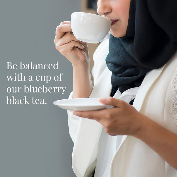 The Republic of Tea Wild Blueberry Black Tea, Naturally Caffeinated, 50 Ct 50 Count (Pack of 1)