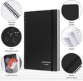 Daily Planner Undated, Asten To Do List Notebook Hourly Schedules Spiral Appointment Planner for Men and Women,PVC Hardcover,Elastic Closure,