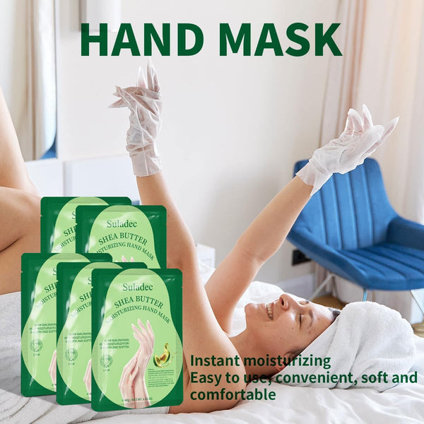Moisturizing Hand Mask with Shea Butter and Goat Milk, Hydrating Hand Masks for Dry Cracked Hands, Dry Skin Moisturizer for Soft and Smooth Touch