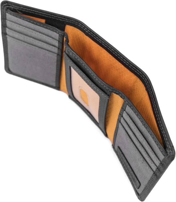 Timberland PRO Men'S Leather RFID Trifold Wallet with Id Window