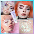 DAGEDA Body Glitter Gel, Face Glitter Body Gel Sequins Shimmer Liquid Eyeshadow, Chunky Glitter for Face Hair Nails, Holographic Cosmetic Laser