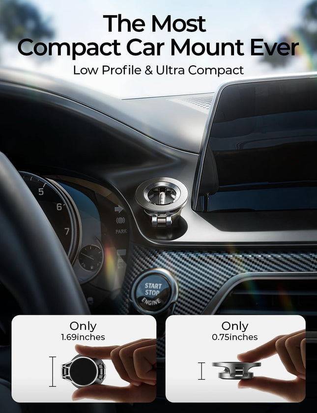 LISEN for Magsafe Car Mount, Ultra Magnetic Dashboard Phone Holder, Car Accessories for Iphone 16 Pro Max,Gifts for Men 