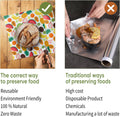 UNDER the MANGO TREE Beeswax Wrap â Reusable Food Wrap Roll 1 Metre (13 X 39 Inch) | Organic Cotton Wax Paper for Food Storage | Sustainable,