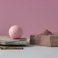 All-In-One Vegan Cruelty-Free Natural Ingredients Handmade Pink Clay Shampoo Bar with Zero Waste Box Packaging