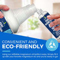 Pure Magnesium Oil Spray 8Oz - Topical Magnesium Spray for Sleep Extra Strength - Less Sting - Less Itch - 100% Natural and Organic Oil - Made in USA