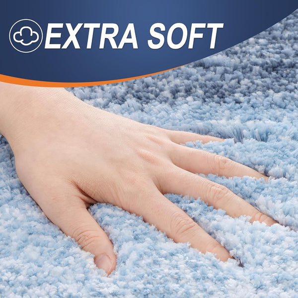 OLANLY Bathroom Rug Mat 30X20, Extra Soft and Absorbent Microfiber Bath Rugs, Non-Slip Plush Shaggy Bath Carpet, Machine Wash Dry, Bath Mats for