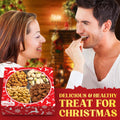 Christmas Nuts Gift Basket for Holiday Season, Premium Mixed Nut Assortment Gift Gourmet Snack Food Present Box, Christmas Gift Basket for Family