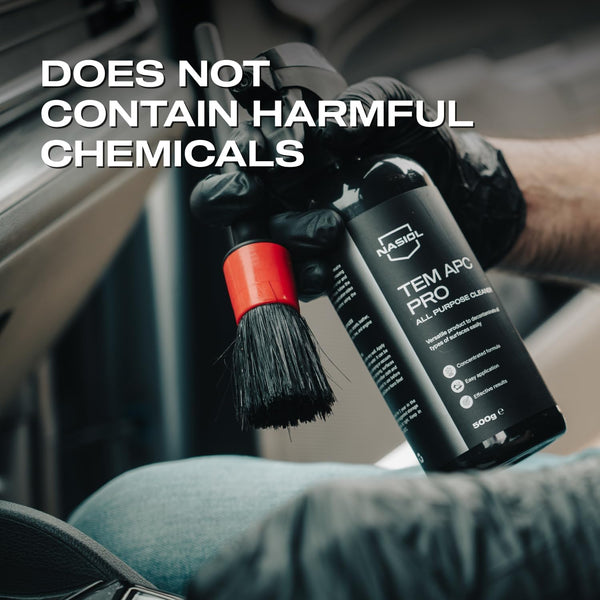 Nasiol Tem Apc Pro Car Interior All Purpose Cleaner-500 Gr-Seat, Roof, Plastic, Upholstery, Tire Cleaning, Detailing, Super Strong Stain Remover,