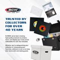 BCW 45 RPM Record Sleeves - 100 Count | Fits Standard 7 Inch Single 45s | Snug-Fit 2 Mil Polypropylene Outer Sleeves | Archival Plastic Covers for