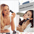 Retractable Kabuki Makeup Brush, 2 Pack Travel Powder Foundation Makeup Brush Face Blush Brushes for Blending Liquid, Blush, Bronzer, Buffing,