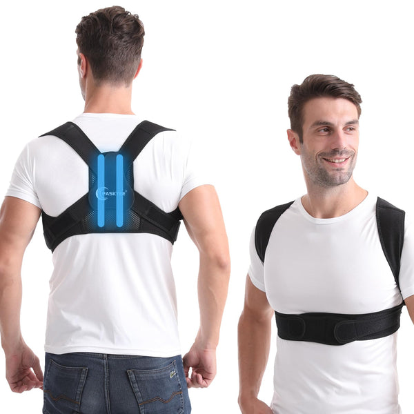 Paskyee Posture Corrector for Women and Men, Adjustable Back Brace for Neck, Shoulder, and Upper Back Pain Relief, Back Straightener for Clavicle