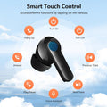 Wireless Earbuds 2025 NEW Bluetooth 5.4 Headphones Bass 3D Stereo, In-Ear Earphones with 4 ENC Noise Cancelling Mic, 48H Playtime with LED