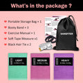 Non-Slip Fabric Resistance Bands for Working Out, Loop Exercise Bands for Booty Leg, Butt, Glute, Stretch Workout Bands for Women & Men, Hip