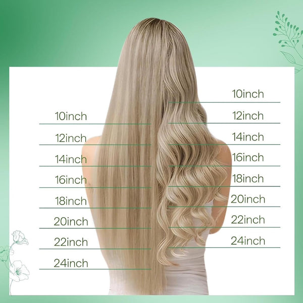 RUNATURE Clip in Hair Extensions Real Human Hair, Short Hair Extensions Clip Ins, Remy Human Hair for Women Double Weft 10 Inch 50G 3Pcs 6P22