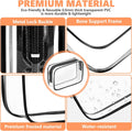 AURUZA 4 Pack Clear Toiletry Bag, Portable Travel Makeup Pouch with Zipper, TSA Approved Organizer, PVC Cosmetic for Airport Airline Compliant