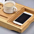 Luxury Bathtub Caddy TrayÃ¯Â¼ÂBamboo Bathtub Tray Caddy - Wood Bath Tray ExpandableÃ¯Â¼ÂCan Be Placed Book and Integrated Tablet Smartphone and Wine