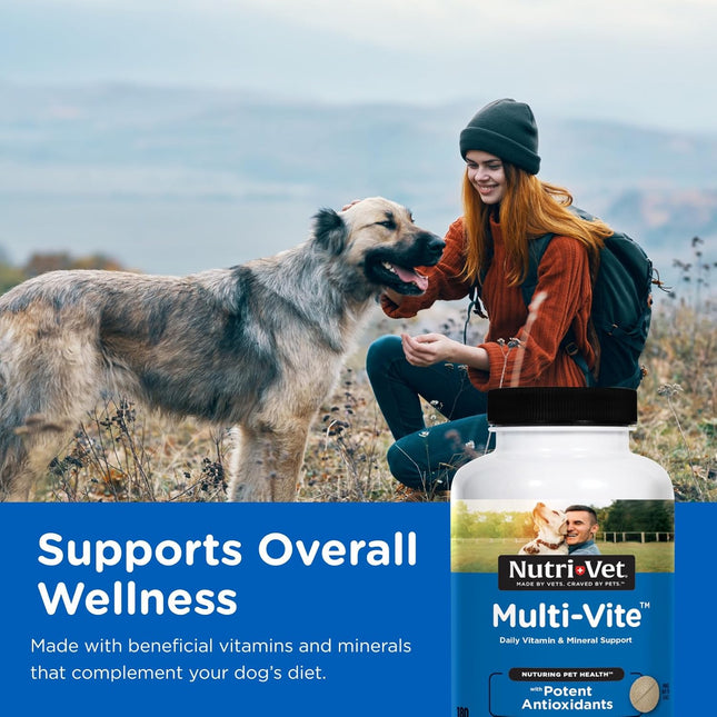 Nutri-Vet Multi-Vite Chewables for Adult Dogs, Daily Multivitamin & Mineral Supp