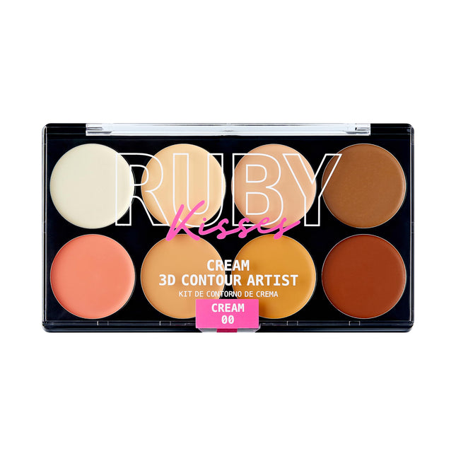 Ruby Kisses 3D Face Creator Cream Foundation & Concealer, 12 Hours Long Lasting,