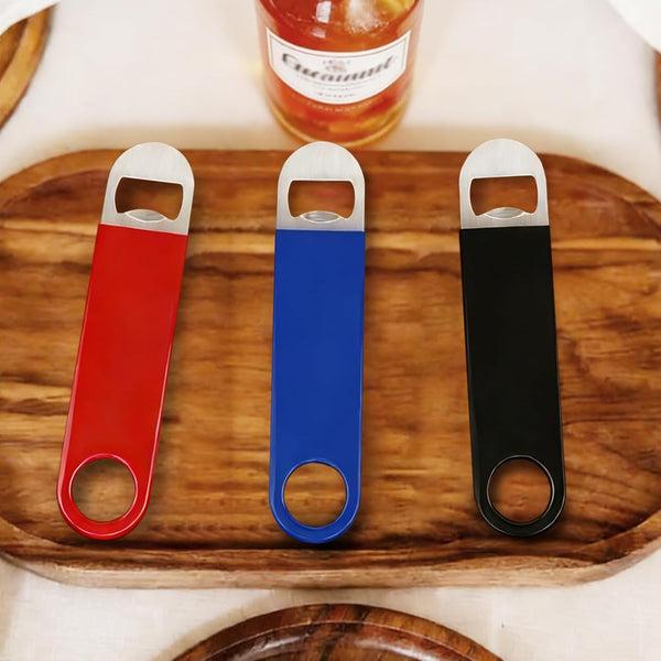 KTOJOY 3 Pack Bottle Openers,Beer Bottle Openers, Speed Openers, Stainless Steel Flat Bottle Opener with Exquisite Packaging, for Kitchen, Bar or