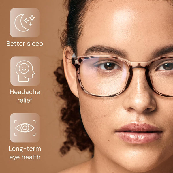 Gaoye Stylish Eyewear Frame Accessories - Blue Light Glasses for Woman - Computer Glasses for Blue Light Blocking A1 Matte