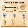 5 Pairs Tiny Huggie Hoop Earrings for Women, Lightweight Mini CZ/Cubic Zirconia Hoops Set for Women's Cartilage Helix Lobe Ear Piercings Small