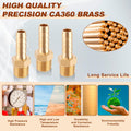5pcs Brass Hose Barb Fittings 5/16 Inch Barb to 1/4 Inch NPT Male Thread Air Hose Fittings Adapter Connector Water Fuel Air Line Fittings 5/16” ×