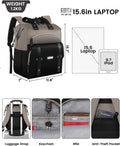 FALANKO Women Laptop Backpack, Doctor Nurse Teacher Work Adult Backpack for 15.6 Inch Laptop with RFID Anti-theft College Business Computer