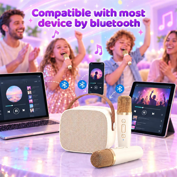 Mini Karaoke Machine,Funny Toys Christmas Birthday Gifts for Kids Age 4-12 Girls,Boys,Adults,Meguo Karaoke Microphone Toys for