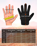 KUMGIM Tactical Motorcycle Gloves with Knuckle Protection Touchscreen Black X-Large