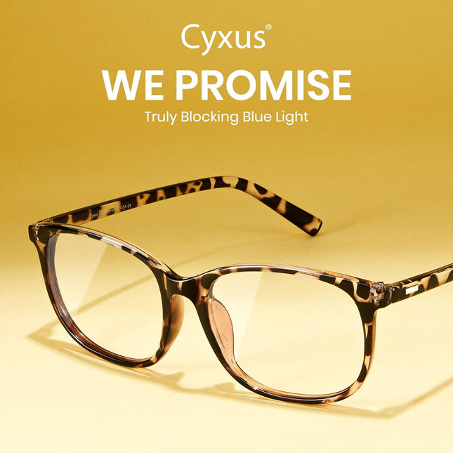 Cyxus Blue Light Blocking Glasses Women Men Computer Gaming Square Glasses UV400