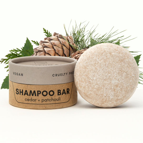 Shampoo Bar | Peppermint + Eucalyptus | Eco-Friendly Shampoo with Travel Container | Natural Salon Quality, Zero Waste & Plastic Free