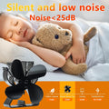 VODA 4-Blade Heat Powered Stove Fan for Wood/Log Burner/Fireplace Increases 80% More Warm Air than 2 Blade Fan