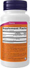 NOW Supplements, Vitamin D-3 & K-2, 1,000 IU/45 mcg, 120 Veg Caps 120 Count (Pack of 1)