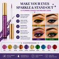 BestLand 10 Colors Liquid Glitter Eyeliner Metallic Shimmer Glitter Eyeshadow Pigment Eyebrown Shimmer Waterproof Face Lips Art for Party Festival