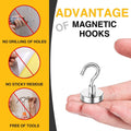 DIYMAG Magnetic Hooks, 30lbs+ Magnet Hook 2026 Cruise Cabin Ship Essentials Heavy Duty Strong Magnets Refrigerator Fridge Hanging for Classroom