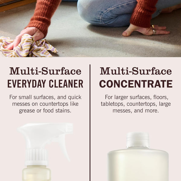 MRS. MEYER'S CLEAN DAY Multi-Surface Cleaner Concentrate, Use to Clean Floors, Tile, Counters, Lavender, 32 Fl. Oz