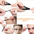 Aceoce Manicure Set Nail Clippers Set Gifts for Men Manicure Pedicure Kit Black and Red
